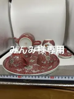 景徳鎮 中国製 蓮唐草模様 中国茶器セット - メルカリ