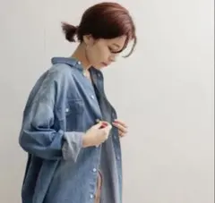 デニムシャツ 長袖 シャツ