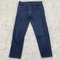 ユニクロ　スリムボーイフレンドフィットアンクルジーンズ　ダークブルー　　【25】