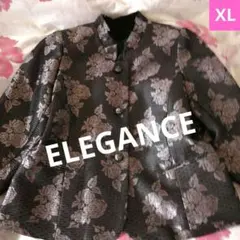 美品✨️Elegance✨️エレガンス一宮繊維花柄テーラードジャケット大きいXLのサムネイル