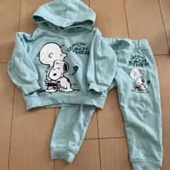 スヌーピー　　80 90 裏起毛　スウェット　h&m