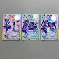 アイカツカード 3枚セット 白銀リリィ