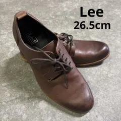 Lee レザーシューズ 26.5cm プレーントゥ 本革 ブラウン ビジネスのサムネイル