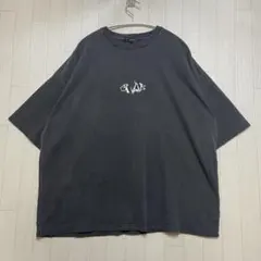 Alfred Alex ヴィンテージ加工 メタルディストーテッドロゴ半袖Tシャツ