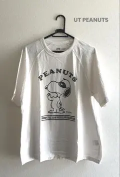 ユニクロUT PEANUTS Snoopy Tシャツ白M コットン100%