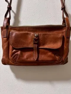 Dakota GINZA 本革 レザー ショルダーバッグ　ダコタ　ブラウン