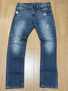 オールドネイビー スキニーデニムパンツ W31 ダメージ加工 ストレッチ メンズのサムネイル