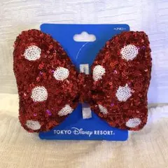 ミニー スパンコール ヘアゴム レッド 東京ディズニーランド