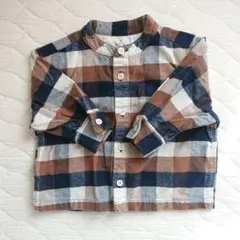 無印 チェック柄シャツ ブラウス