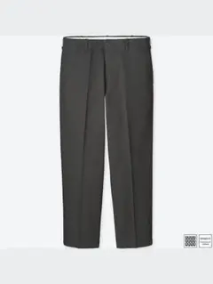 ★美品★UNIQLO U ワイドフィットテーパードアンクルチノ グレー