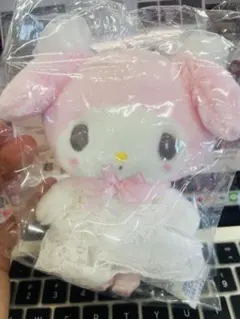 レディマイメロディ ぬいぐるみバッジ ポーチ 手鏡 ヘアクリップ