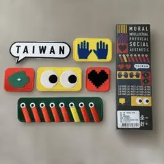 台湾　デザイン刺繍　ワッペン　6枚セット