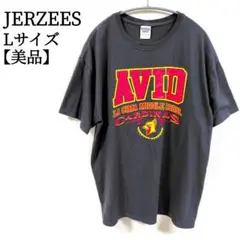 【美品】 JERZEES LA CIMA 半袖 ビッグロゴ Tシャツ L グレー