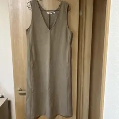 UNIQLO ジャンパースカート　ワンピース　ベージュ