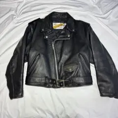 (希少)Schott 608W ダブルライダースジャケット ブラック サイズ12