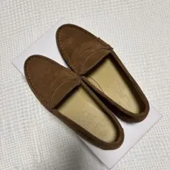 ルタロンLETALON ブラウン スエード ローファー