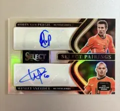 ファンペルシ&スナイデル panini select soccer auto