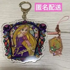 Disney ラプンツェル アクリルキーホルダー チャーム2点セット