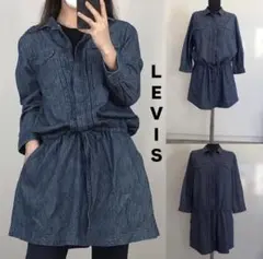 Levi's リーバイス デニム シャツ チュニック ワンピース M～L