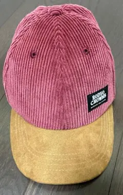 【美品】RODEO CROWNS キャップ　ボルドー　コーデュロイ