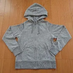 ユニクロ ジップアップパーカー S グレー