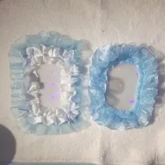 B8 B7 水色トレカデコ2点セット