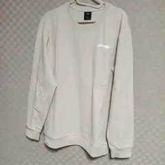 リーニン　スウェット　L　バドミントン　ベージュ　li-ning