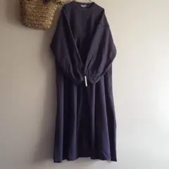 新品　SM2☆ネイビー／オーバーレース切替ワンピース