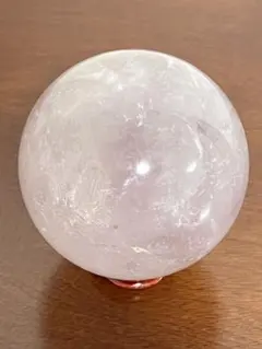 アメジスト 水晶玉 スフィア 約78mm 天然石 ラベンダー色のサムネイル