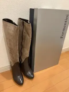 未使用　Formentini ロングブーツ ブラウン23.5
