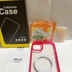 JETech iPhone 14 Plus バンパーケース、フィルム　ピンク