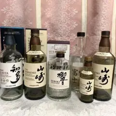 サントリー 響 山崎 知多 百光 空瓶 9本 まとめ売り サントリー 響 山崎 知多 百光 空瓶 9本 まとめ売り