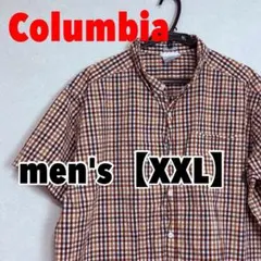 A755【Columbia】半袖シャツ【XXL】ボタンダウンのサムネイル