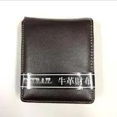 DITRAIL 折りたたみ 財布 ウォレット 牛革 チョコレートブラウン
