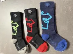 デサント　スキー用靴下　ジュニアサイズ　3足セット