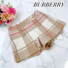 美品　バーバリーブルーレーベル　ノバチェック柄　ホットパンツ　Y2k ショーパン