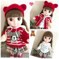 メルちゃん、ソランちゃんの手編みのセーター　お洋服セット