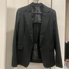THE SUIT COMPANY ブラック ストライプ テーラードジャケット