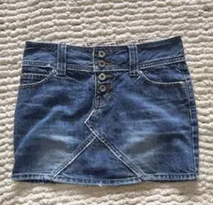 平成ギャル Y2Kグランジ パンク デニムミニスカート