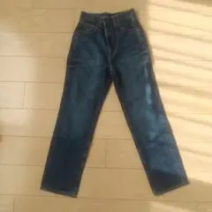 GU ハイウエスト ダークブルーデニム S