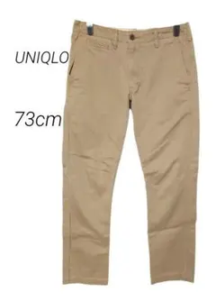 UNIQLO ユニクロ ベージュ　ヴィンテージレギュラーフィットチノ　73