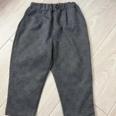 グレー チェック柄 長ズボン　100