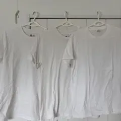 ホワイト Tシャツ メンズS 3枚セットコットン100%