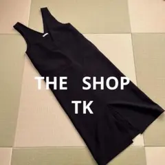 お値下げしました。THESHOPTK Vネックジャンパースカート　M