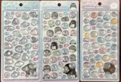 ボンボンドロップドロップシール　水族館　３セット サメ、ペンギン、クラゲ