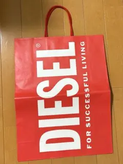 DIESEL 赤 ショッピングバッグ