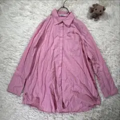 m*i様 【ジーナシス】シャツ フリーサイズ ピンク 無地 綿100%