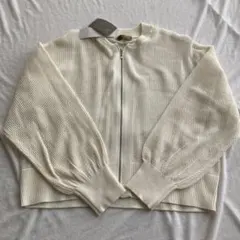 tal by yumi メッシュzipブルゾン　ジャンパー　アウター　薄手羽織り