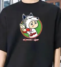 広島カープ サザエさん Tシャツ 中島くん カープ坊や 野球 アニメ 赤