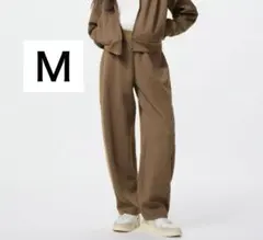 新品タグ付　ドライスウェットカーブパンツＭブラウンUNIQLOユニクロ茶未使用